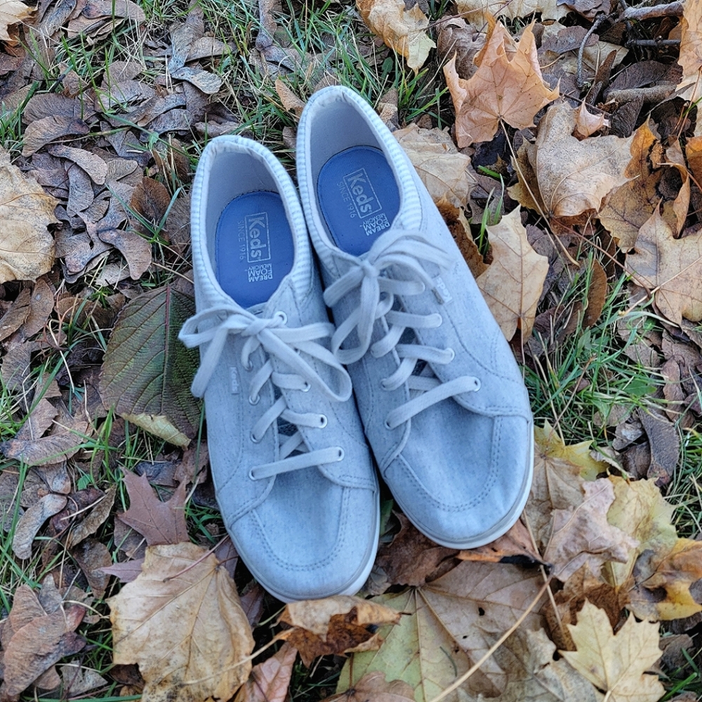 Keds Gray canvas sneakers Women's 9.5